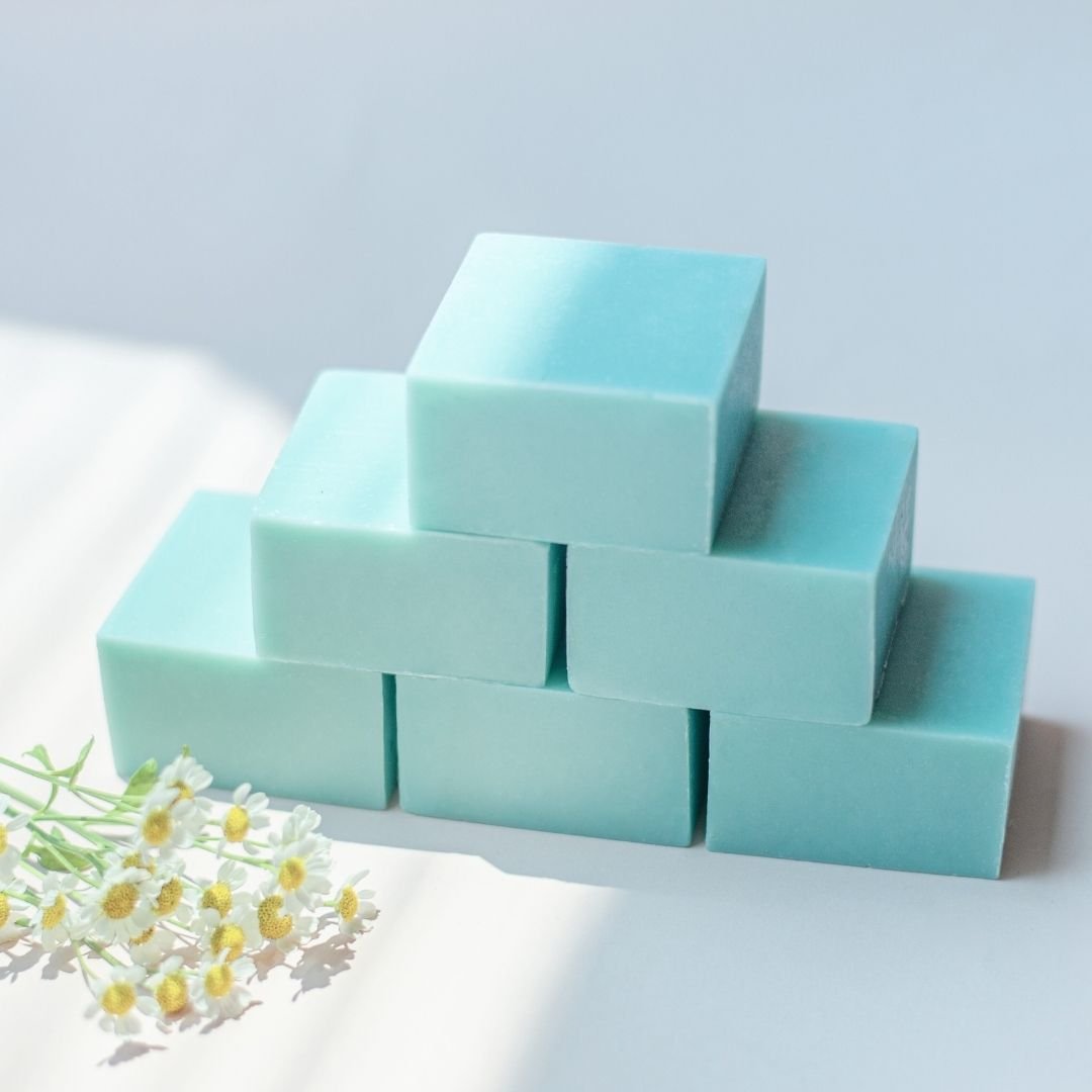 預購【加強版🌿清涼薄荷馬賽皂】10塊/ 加贈 「新款厲害起泡皂袋 」3個 - 雪文洋行