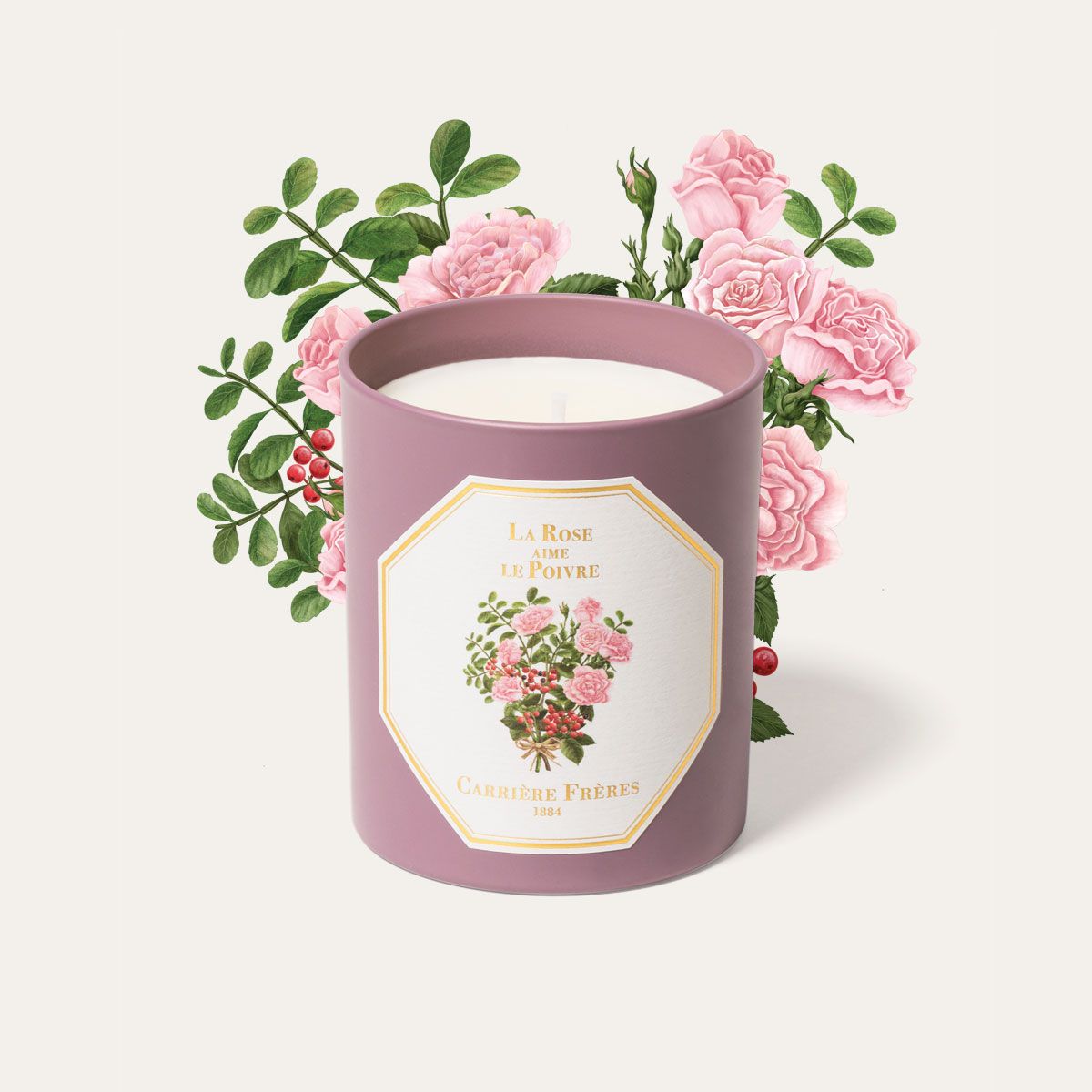 Carrière Frères 玫瑰愛胡椒 香氛蠟燭 - 雪文洋行
